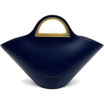 Jaushina Nicole Davinci Top Handle Bag In Blue