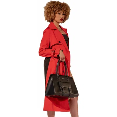 Jaushina Nicole Ruth Leather Handbag In Black