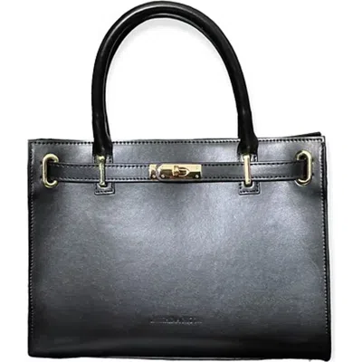 Jaushina Nicole Simone  Leather Handbag In Red