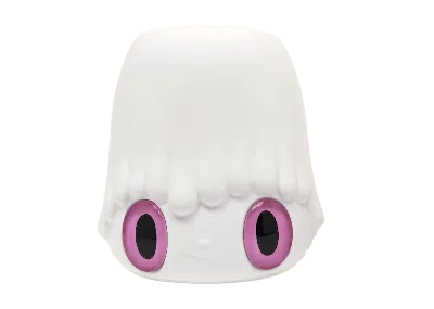 Pre-owned Javier Calleja Pot Pop Top Flower Vase White/pink