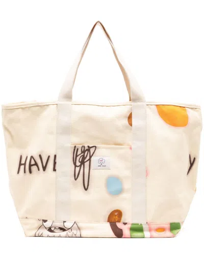 Javier Calleja X Vans Graphic Tote Bag In Neutrals