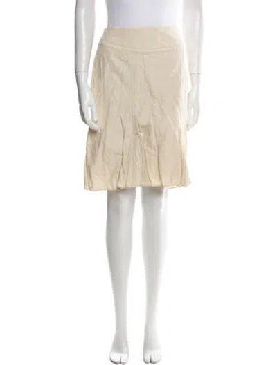 Pre-owned Javier Simorra Knee-length Skirt In Neutral