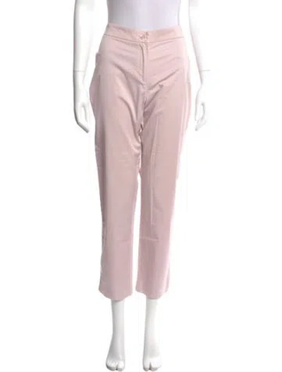 Pre-owned Javier Simorra Straight Leg Pants In Pink