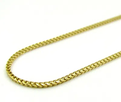 Pre-owned Jawa Jewelers 10k Real Yellow Gold Mens Womens Franco Box Chain Necklace 2mm 16" – 22" In 18-inches