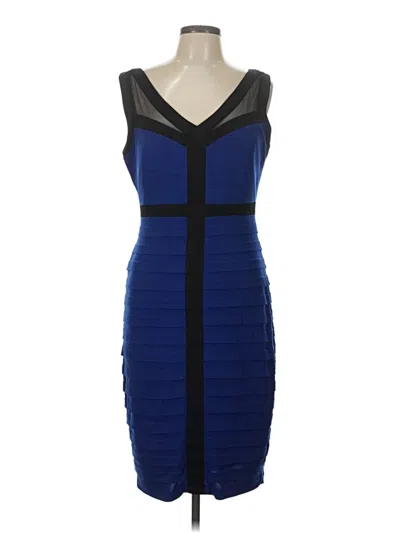 Pre-owned Jax Cocktail Dress In Blue