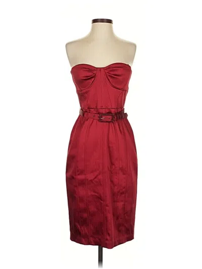Pre-owned Jax Cocktail Dress In Burgundy