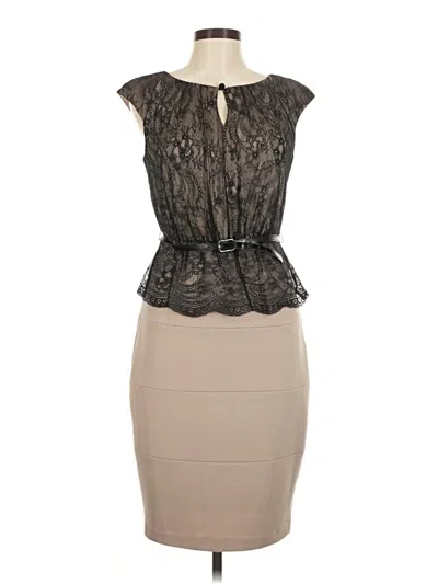 Pre-owned Jax Cocktail Dress In Gray