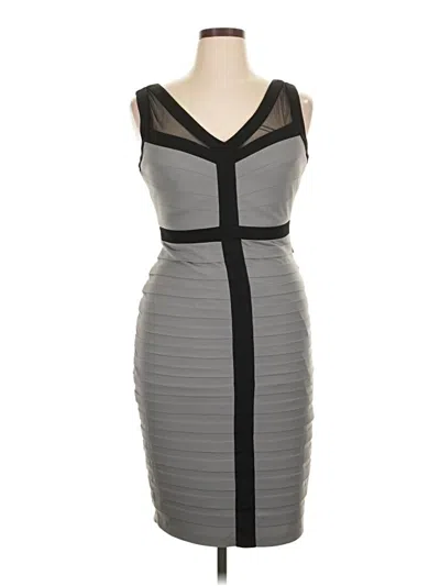 Pre-owned Jax Cocktail Dress In Gray