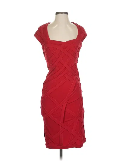 Pre-owned Jax Cocktail Dress In Red