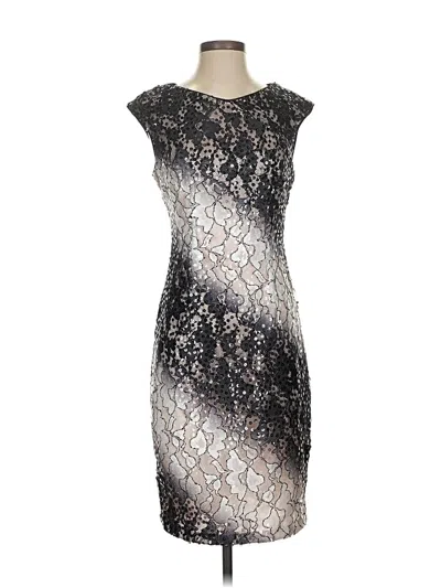 Pre-owned Jax Cocktail Dress In Silver