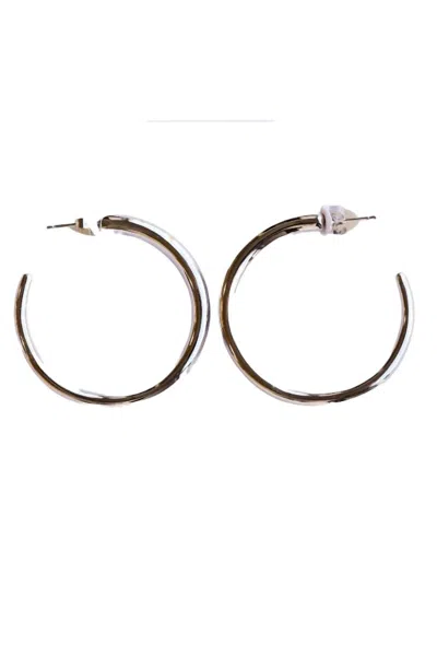 Jaxkelly Everyday Hoop Earrings - Large In Silver