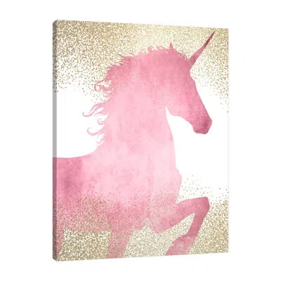 Jaxson Rea A Unicorn 1 By Kimberly Allen - Wrapped Canvas Graphic Art In Yellow;pink