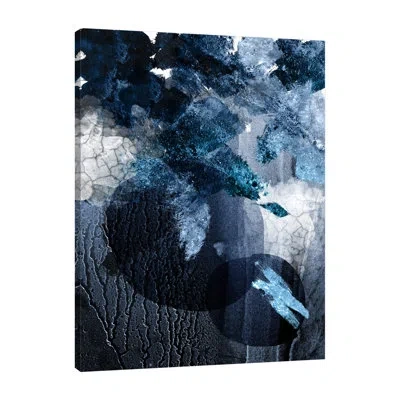 Jaxson Rea Abstract Navy White 1 By Urban Epiphany - Wrapped Canvas Print