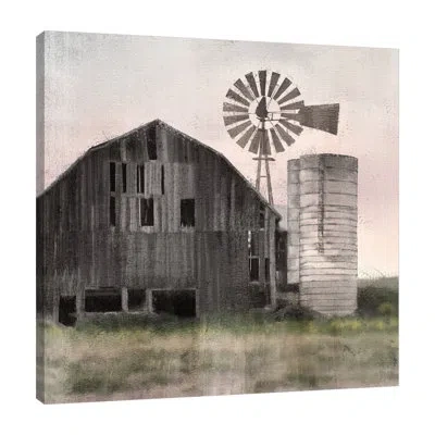 Jaxson Rea "aged" Gallery Wrapped Canvas By Kimberly Allen In Blue;black;white;gray;purple;cranberry R