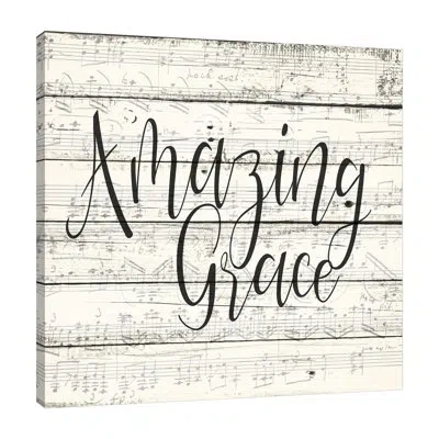 Jaxson Rea "amazing Grace" Gallery Wrapped Canvas By Kimberly Allen 15051 In White;gray;red;mist Gray;pale Yellow;cha