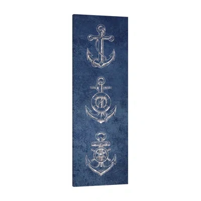 Jaxson Rea Anchor Blues 1 By Victoria Brown - Wrapped Canvas Print