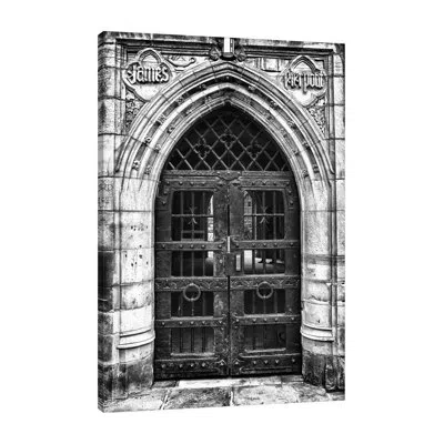 Jaxson Rea Arched Entry 2 By Sandro De Carvalho - Wrapped Canvas Print In Blue;black;gray;red;tan Brown;charcoal G