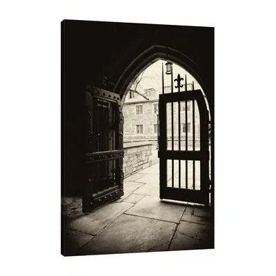 Jaxson Rea Arched Entry 3 By Sandro De Carvalho - Wrapped Canvas Print In Blue;black;brown;white;gray;red;purple;m
