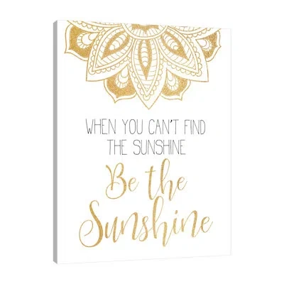 Jaxson Rea "be The Sunshine" Gallery Wrapped Canvas By Kimberly Allen 16905 In White;gray;red;salmon Pink