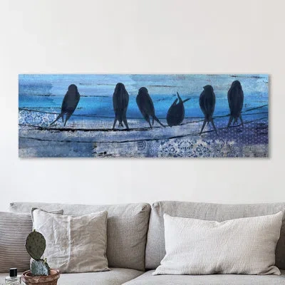 Jaxson Rea 'birds In Blue' By Kimberly Allen Graphic Art On Wrapped Canvas