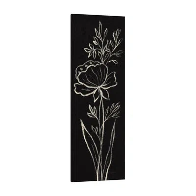 Jaxson Rea Black Floral Iii Crop By Silvia Vassileva - Wrapped Canvas Print