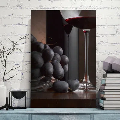Jaxson Rea 'black Grapes' By Barry Seidman Photographic Print On Wrapped Canvas In Black;brown