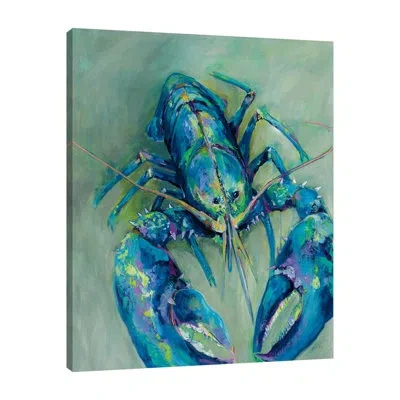 Jaxson Rea Blue By Jeanette Vertentes - Wrapped Canvas Painting