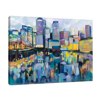 Jaxson Rea Boston Harbor By Jeanette Vertentes - Wrapped Canvas Painting