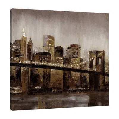 Jaxson Rea Brooklyn Nights 1 By Sunflax - Wrapped Canvas Print