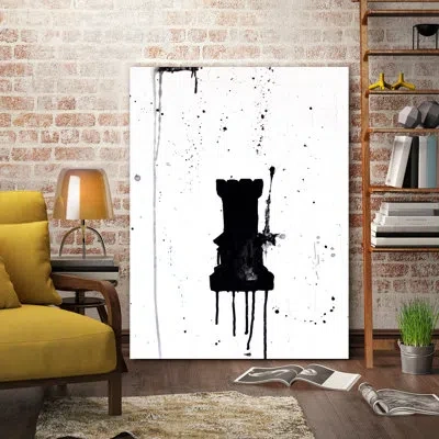 Jaxson Rea 'castle Ii' By Kent Youngstrom Painting Print On Wrapped Canvas In White,black