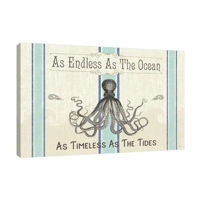 Jaxson Rea Coastal Farmhouse I By Pela Studio - Wrapped Canvas Print In Blue;brown;gray;red;mist Gray;turquoise