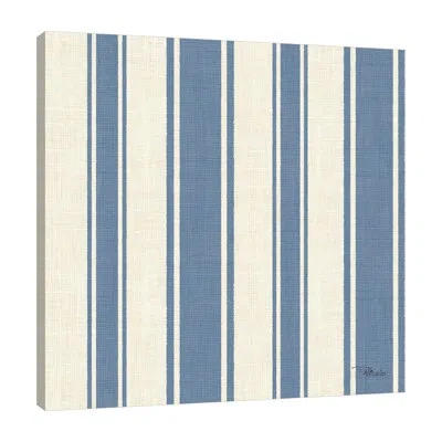 Jaxson Rea Coastal Farmhouse Pattern Vb By Pela Studio - Wrapped Canvas Print In Tan Orange,charcoal Gray,gray