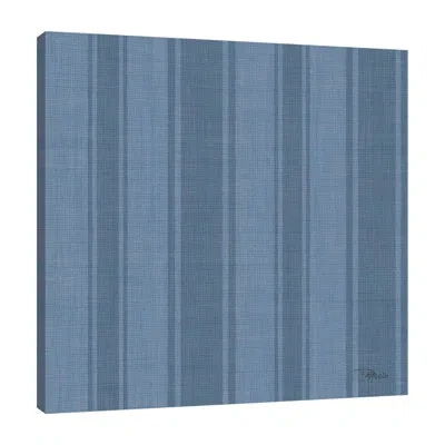 Jaxson Rea Coastal Farmhouse Pattern Vf By Pela Studio - Wrapped Canvas Print In Charcoal Gray,red,blue