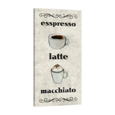 Jaxson Rea "coffee Life 1" Gallery Wrapped Canvas By Kimberly Allen In Brown;white;green;gray;purple;mist Gray;