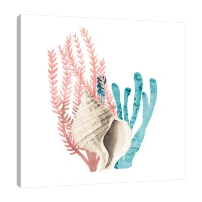 Jaxson Rea Coral Cove 2 By Kimberly Allen - Wrapped Canvas Painting In Blue;gray;orange