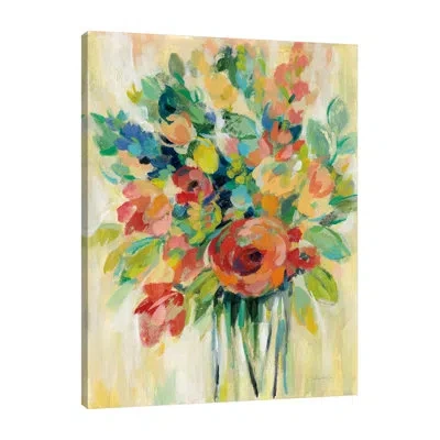 Jaxson Rea Earthy Colors Bouquet I By Silvia Vassileva - Wrapped Canvas Print