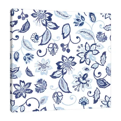 Jaxson Rea Everyday Chinoiserie Pattern Vc By Mary Urban - Wrapped Canvas Print