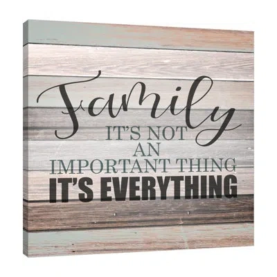 Jaxson Rea "everything Family" Gallery Wrapped Canvas By Kimberly Allen 15044 In Gray