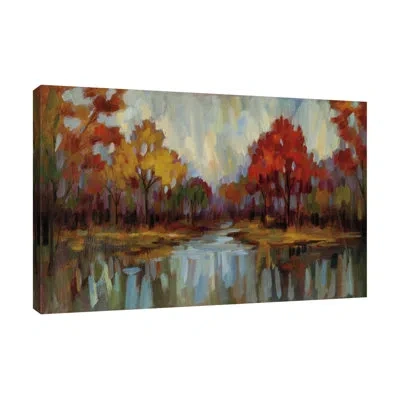 Jaxson Rea Fall Aquarelle By Silvia Vassileva - Wrapped Canvas Print