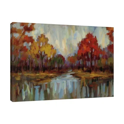 Jaxson Rea Fall Aquarelle Crop By Silvia Vassileva - Wrapped Canvas Print