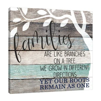 Jaxson Rea "family Roots" Gallery Wrapped Canvas By Kimberly Allen 15028 In Black;gray;red;purple;charcoal Gray;pale