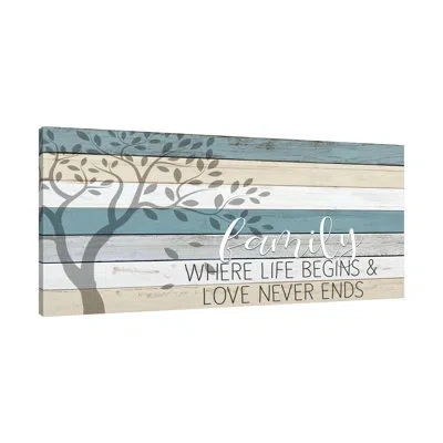 Jaxson Rea "family Where Life Begins" Gallery Wrapped Canvas By Kimberly Allen 14997 In White