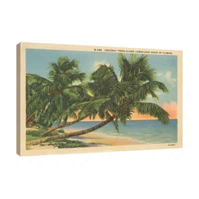 Jaxson Rea Florida Postcard Iii By Wild Apple Portfolio - Wrapped Canvas Print In Blue;gray;red;purple;mist Gray;pale Gree