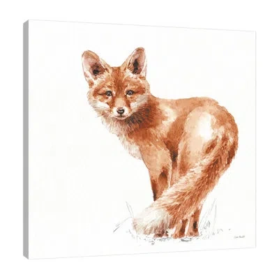 Jaxson Rea "forest Friends Xi Red" Gallery Wrapped Canvas By Lisa Audit