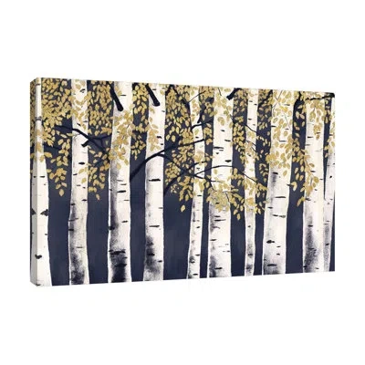 Jaxson Rea Fresh Forest Indigo Gold By James Wiens - Wrapped Canvas Painting