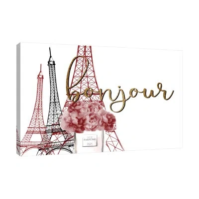 Jaxson Rea "from Paris 5 Red" Gallery Wrapped Canvas By Kimberly Allen