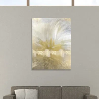 Jaxson Rea 'golden Sunrise' By Kimberly Allen Painting Print On Wrapped Canvas In Beige