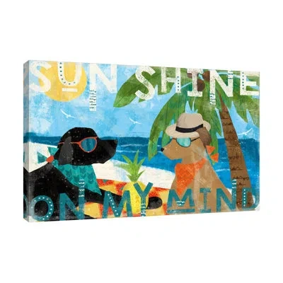 Jaxson Rea Good Vibes I By Veronique Charron - Wrapped Canvas Print
