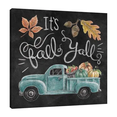 Jaxson Rea Harvest Chalk Viii By Mary Urban - Wrapped Canvas Print In Black;green;gray;red;pale Green;mint Blu