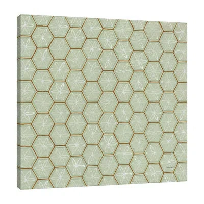 Jaxson Rea "hex Ii" Gallery Wrapped Canvas By Kathrine Lovell In Blue;gray;red;purple;charcoal Gray;baby